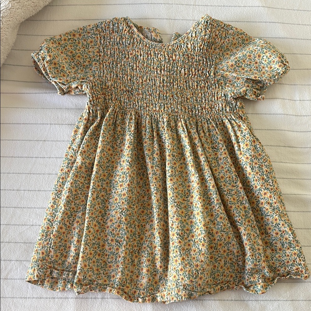 Floral Smocked Baby Dress